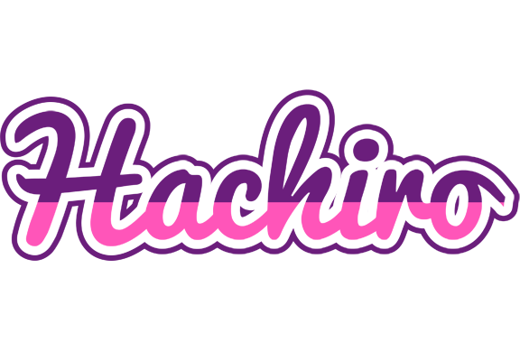 Hachiro cheerful logo