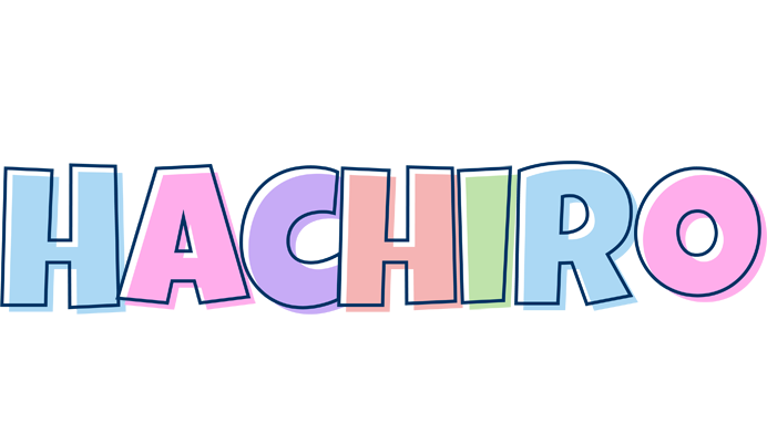 Hachiro pastel logo