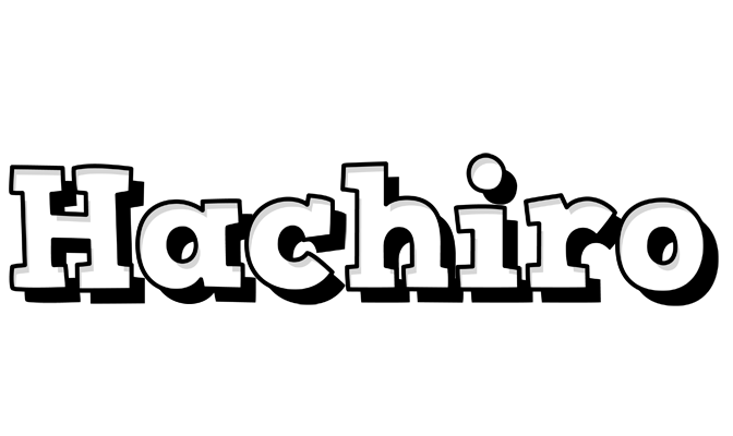 Hachiro snowing logo
