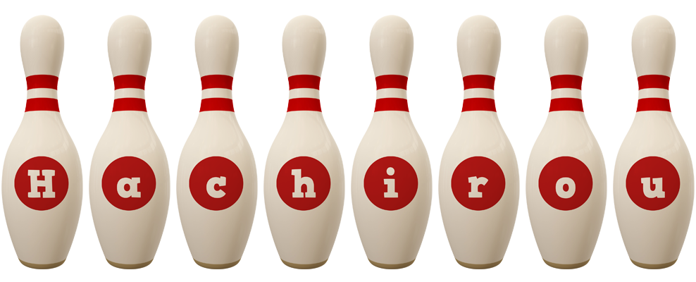 Hachirou bowling-pin logo