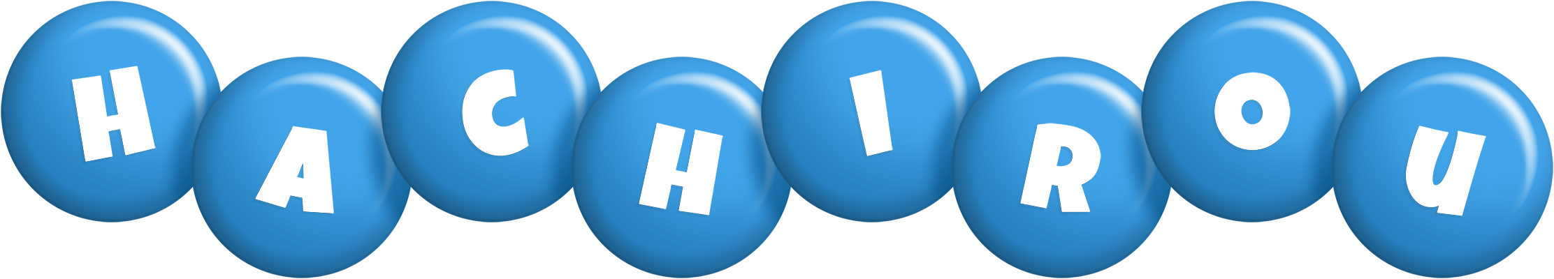 Hachirou candy-blue logo