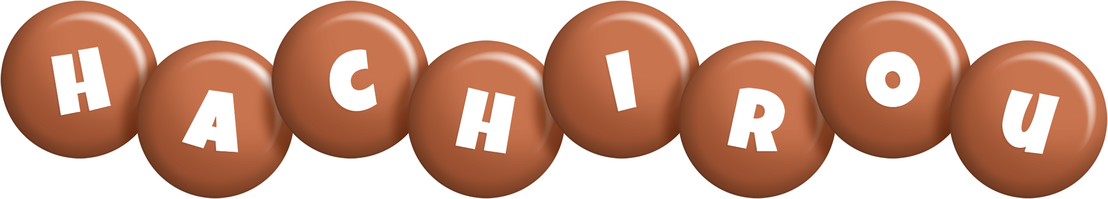 Hachirou candy-brown logo