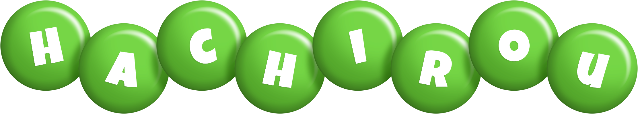 Hachirou candy-green logo