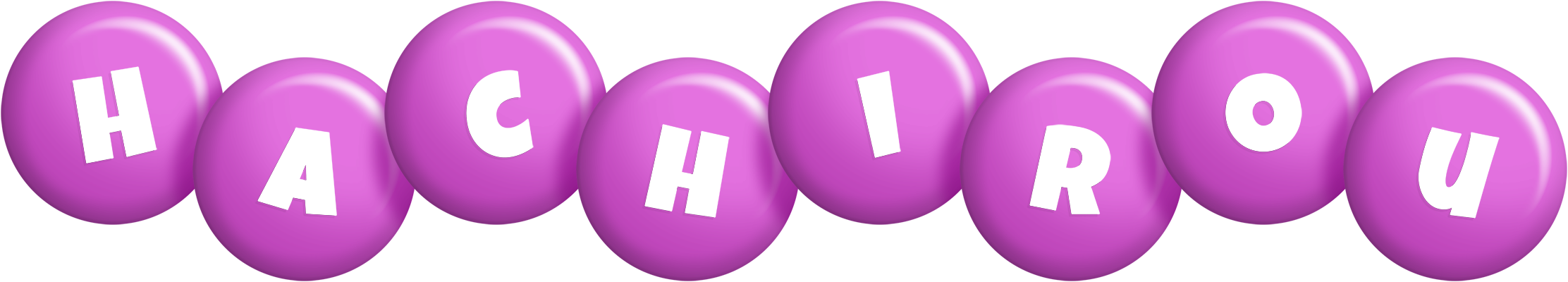 Hachirou candy-purple logo