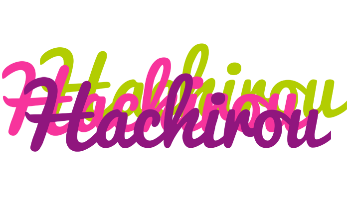 Hachirou flowers logo