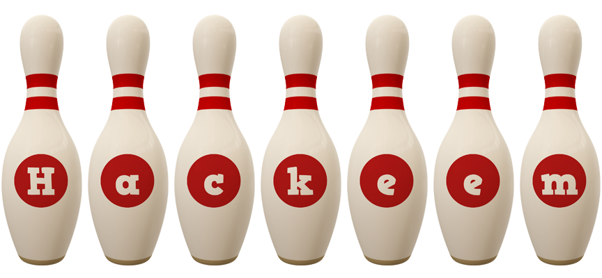 Hackeem bowling-pin logo