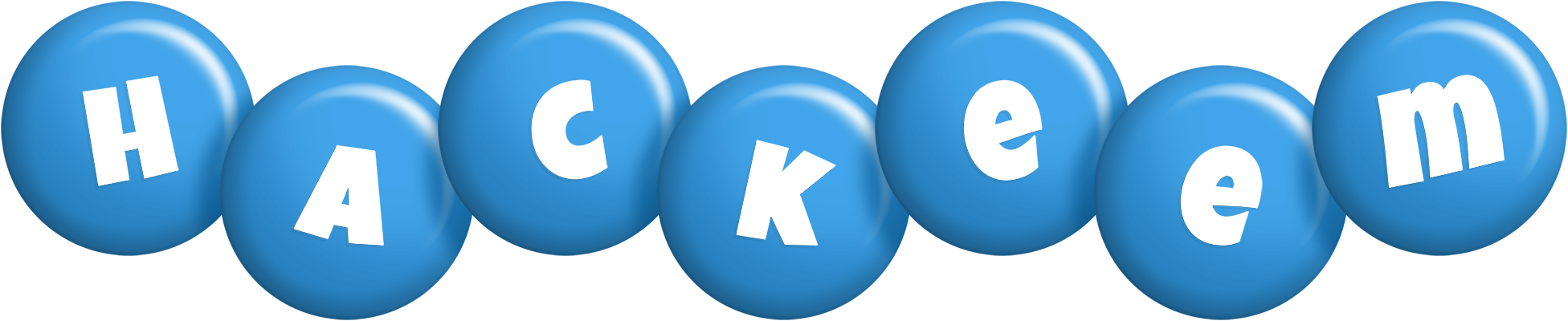 Hackeem candy-blue logo
