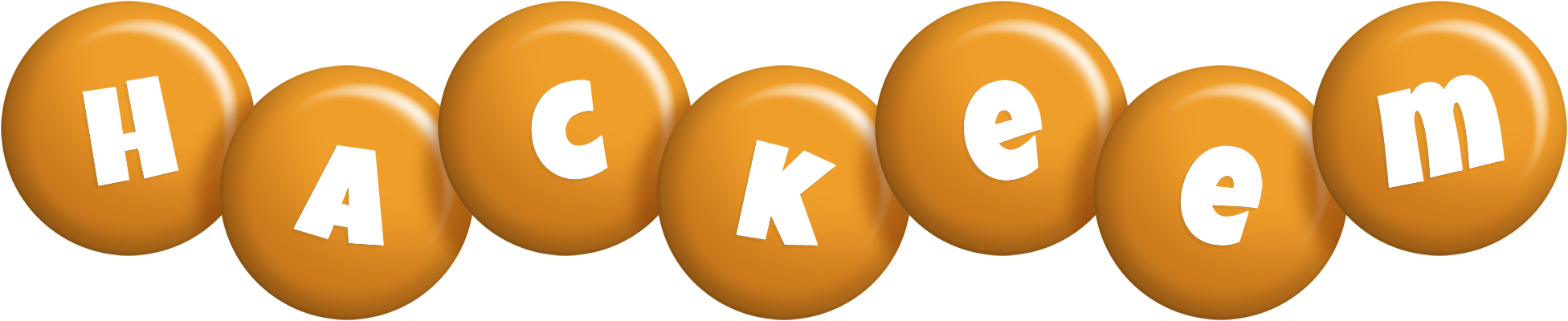 Hackeem candy-orange logo