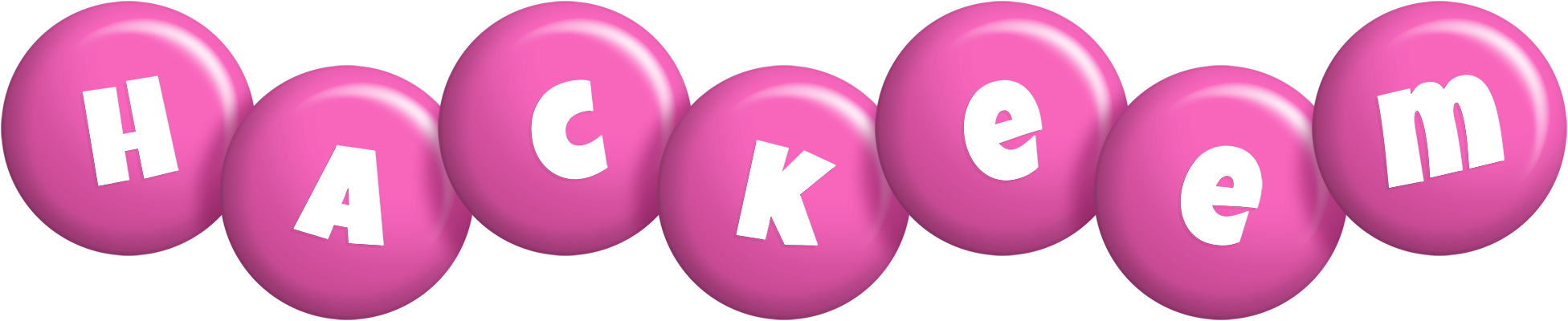 Hackeem candy-pink logo