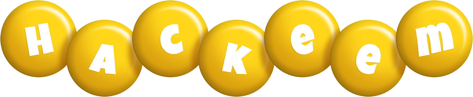 Hackeem candy-yellow logo