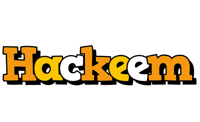 Hackeem cartoon logo
