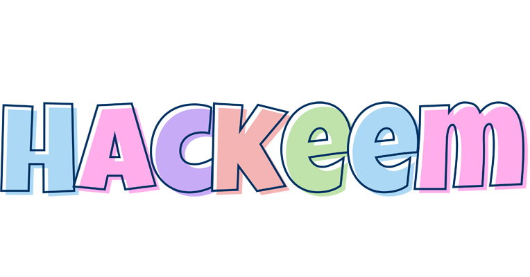 Hackeem pastel logo