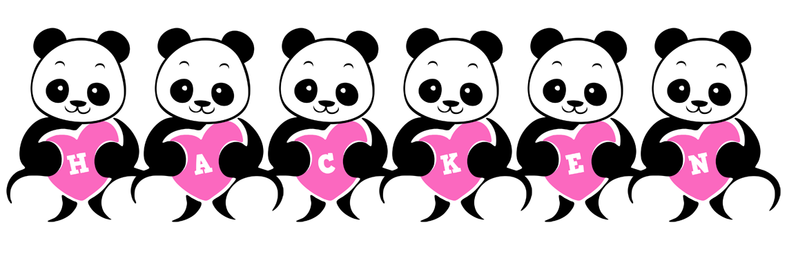 Hacken love-panda logo