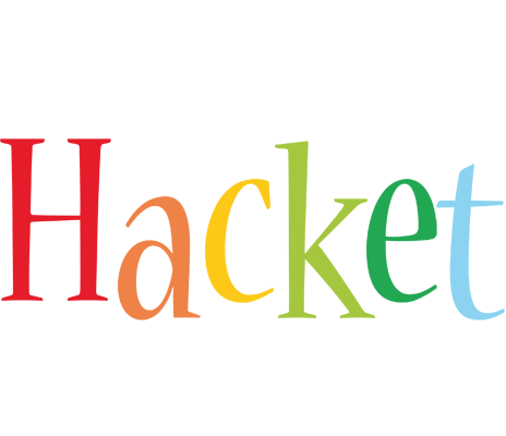 Hacket birthday logo