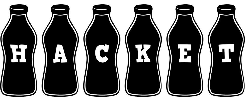 Hacket bottle logo
