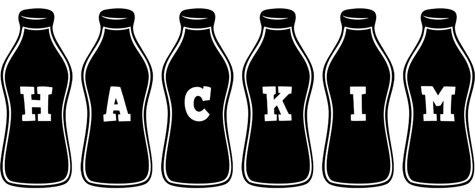 Hackim bottle logo