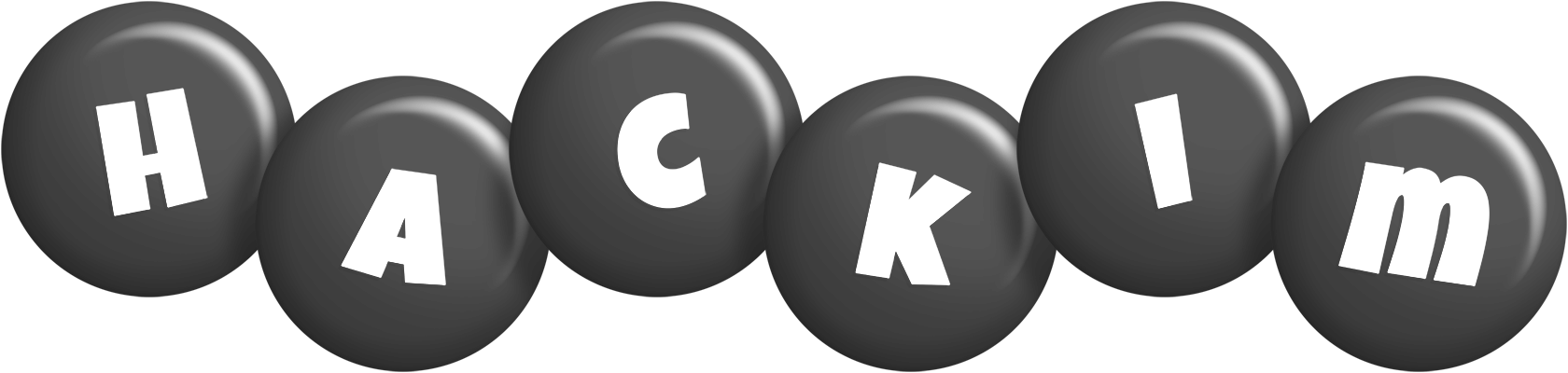 Hackim candy-black logo