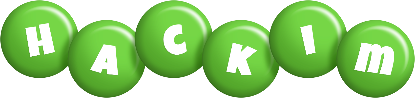 Hackim candy-green logo