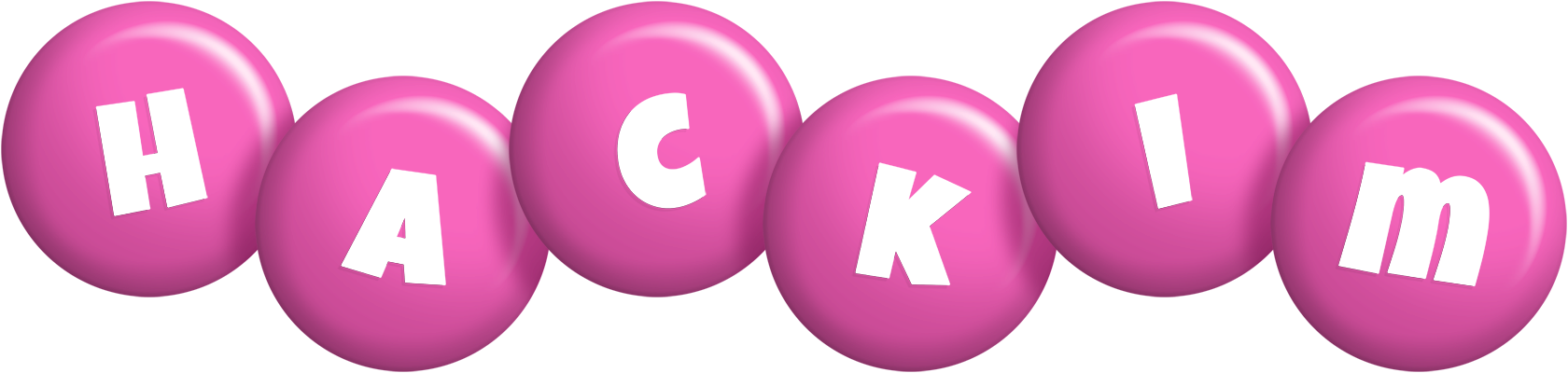 Hackim candy-pink logo