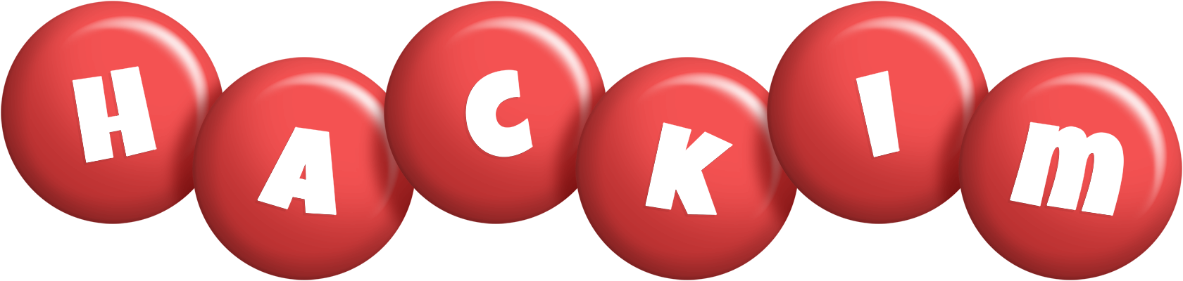 Hackim candy-red logo