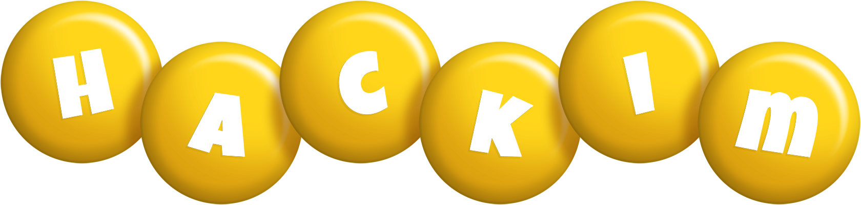 Hackim candy-yellow logo