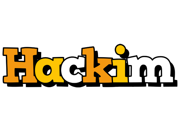 Hackim cartoon logo