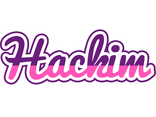 Hackim cheerful logo