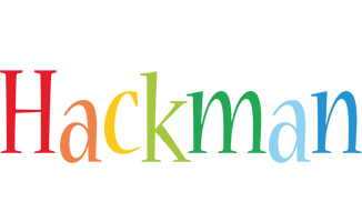 Hackman birthday logo