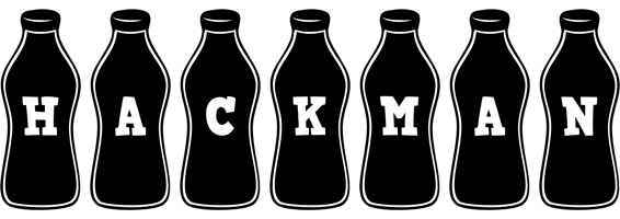 Hackman bottle logo