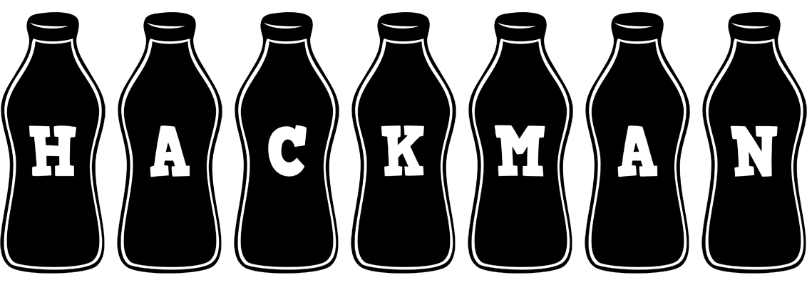 Hackman bottle logo