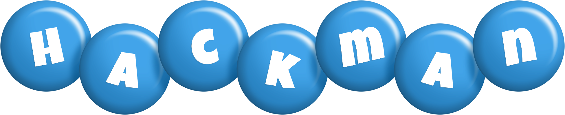 Hackman candy-blue logo