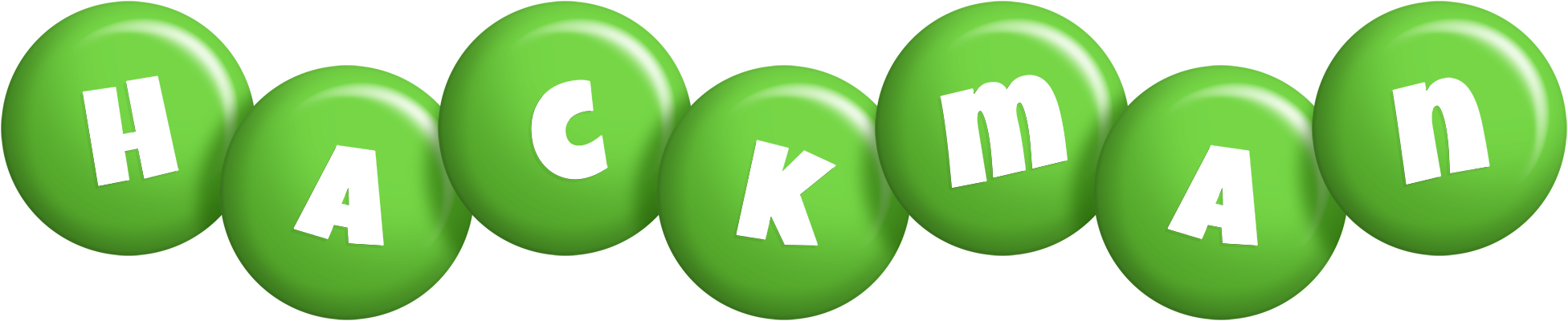 Hackman candy-green logo