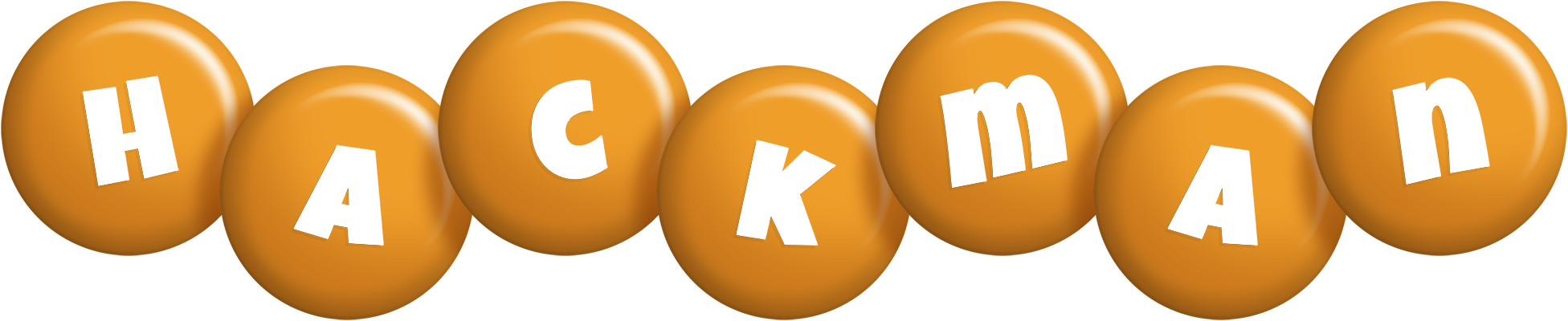 Hackman candy-orange logo