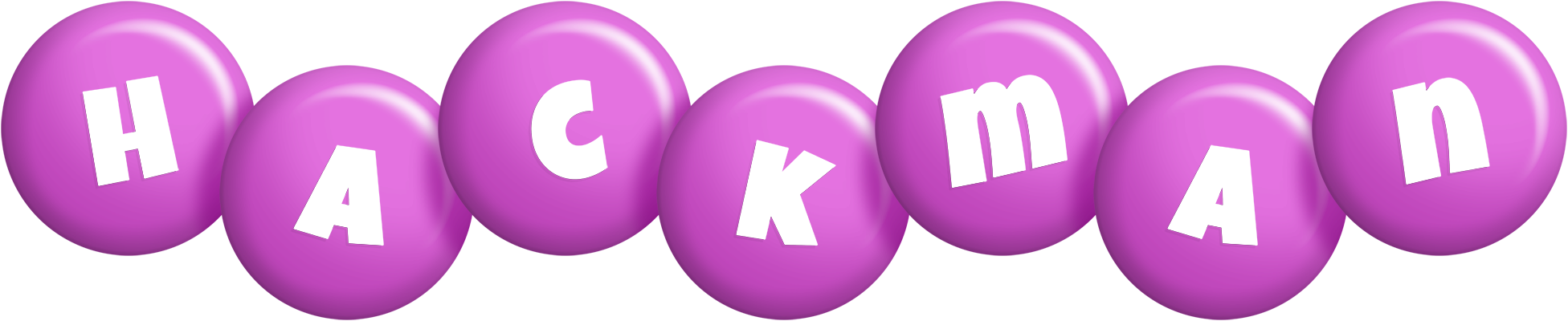 Hackman candy-purple logo