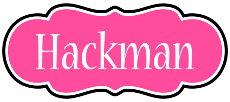 Hackman invitation logo