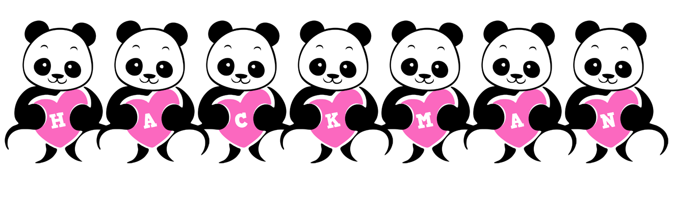 Hackman love-panda logo