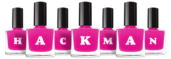 Hackman nails logo