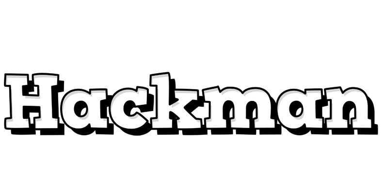 Hackman snowing logo