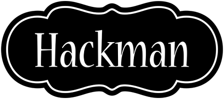 Hackman welcome logo