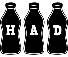 Had bottle logo