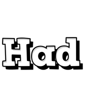 Had snowing logo