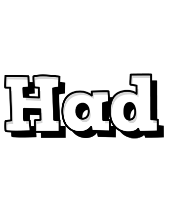Had snowing logo