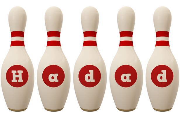 Hadad bowling-pin logo