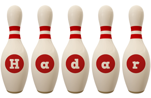 Hadar bowling-pin logo