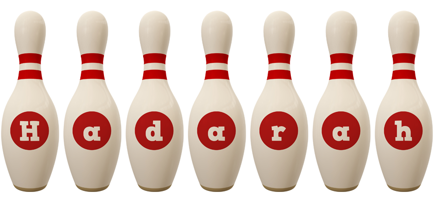 Hadarah bowling-pin logo
