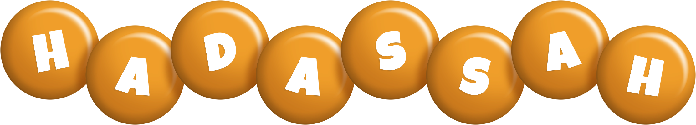 Hadassah candy-orange logo