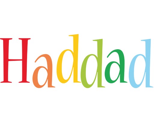 Haddad birthday logo