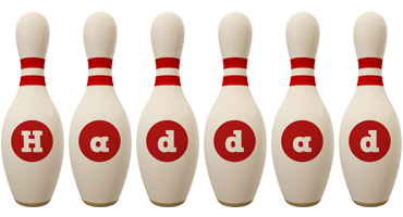 Haddad bowling-pin logo