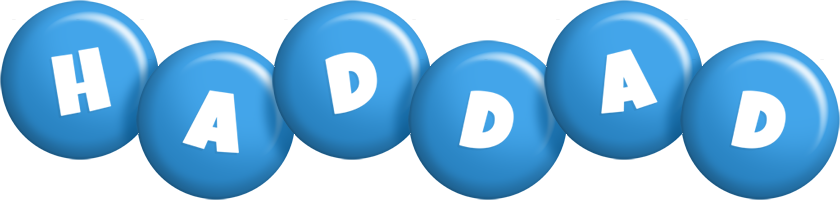 Haddad candy-blue logo