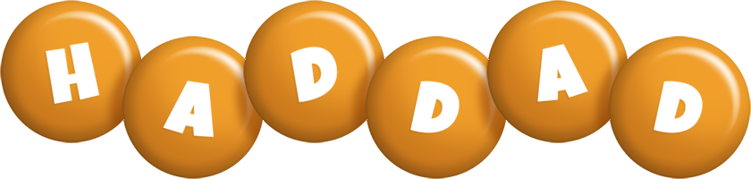 Haddad candy-orange logo